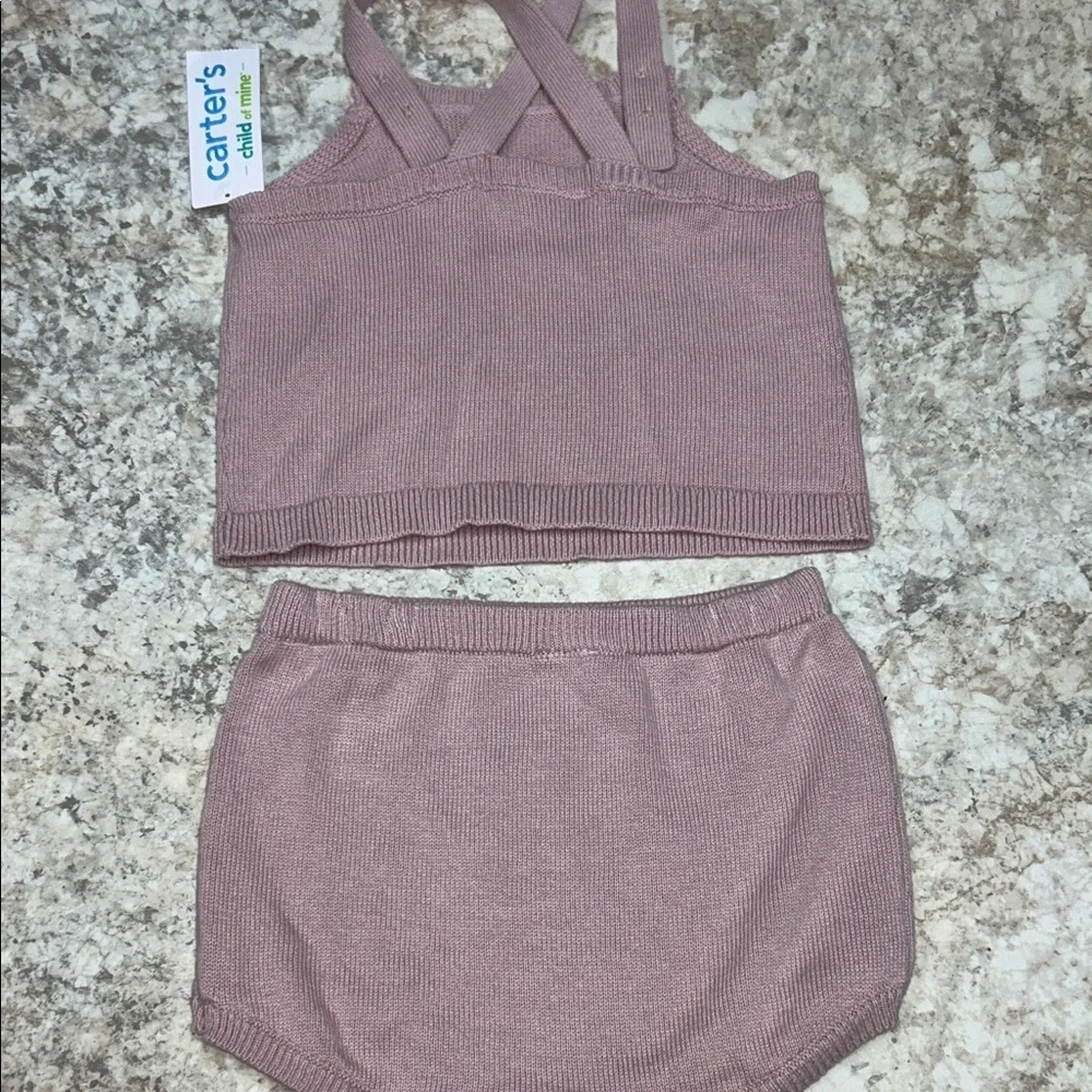 Carters Sweater  Knitted Two-Piece Set in Mauve